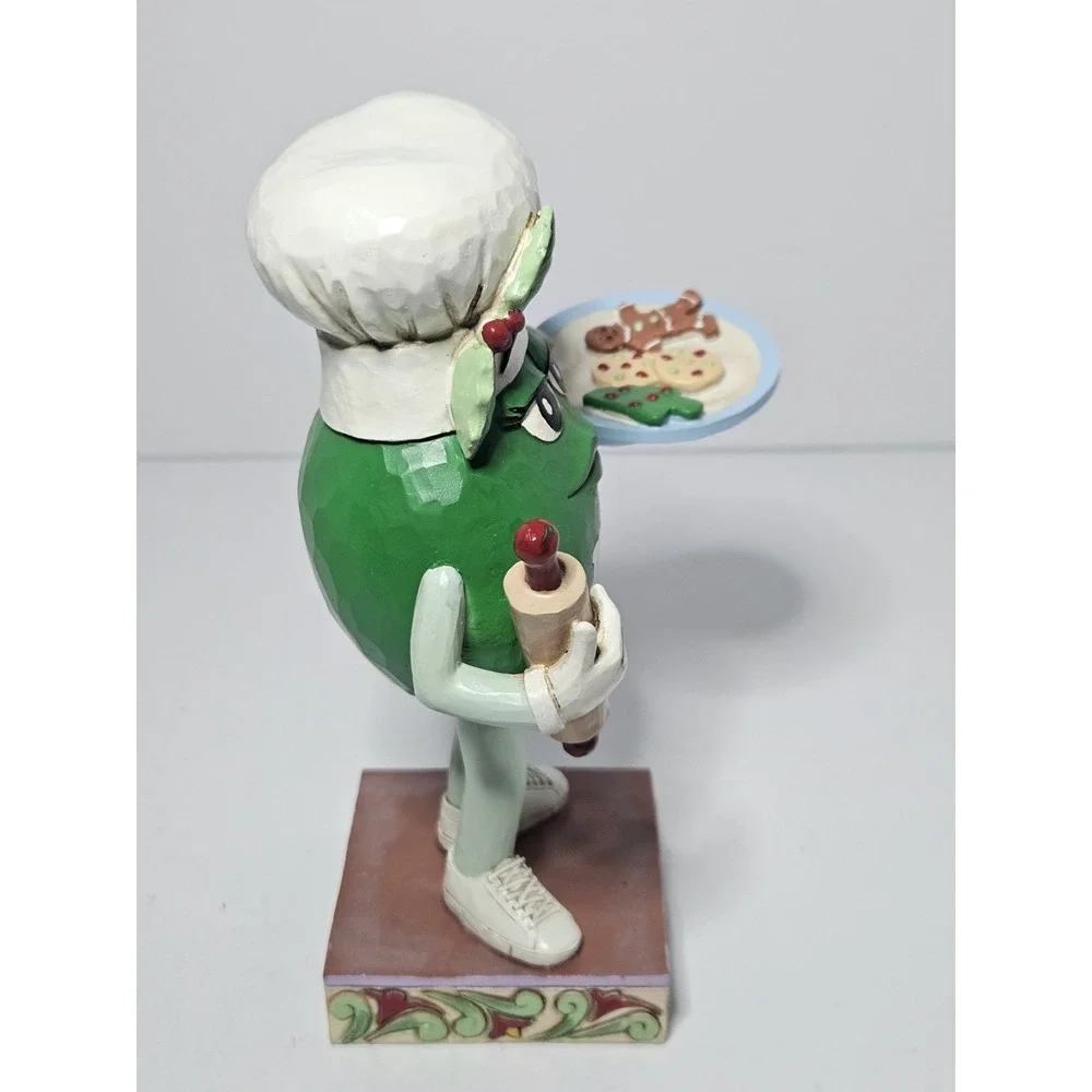 Jim Shore M&M'S Baked By Green Character with Cookies Christmas Figurine 6015680